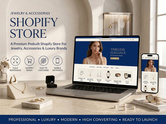 Prebuilt Shopify Store Jewelry & Accessories