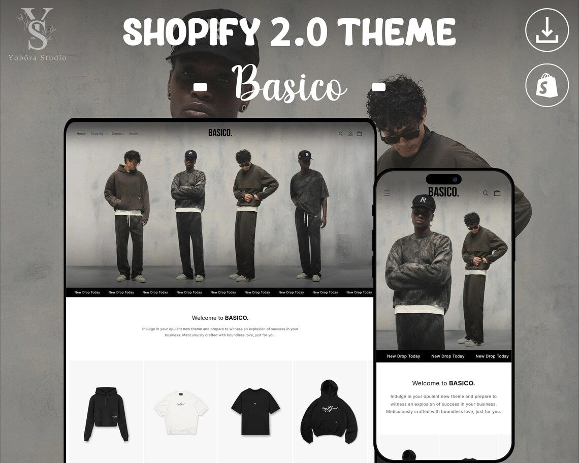 Premium Streetwear Shopify Theme | Clothing Store Website Template | Modern Fashion Design