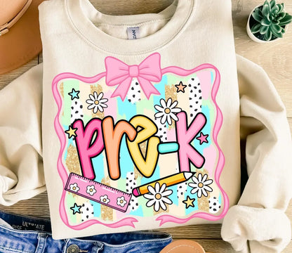 Preppy Back To School Bundle Png, T Shirt Bundle PNG, First Day Of School Shirt, Coquette Teacher Png Shirt, Girl Shirt Sublimation Designs
