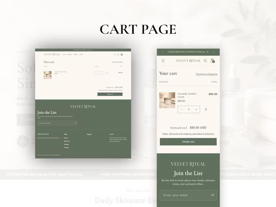 Skincare Shopify Theme Beauty Store Website Template Editable Dawn Theme Luxury Wellness Ecommerce Instant Digital Download