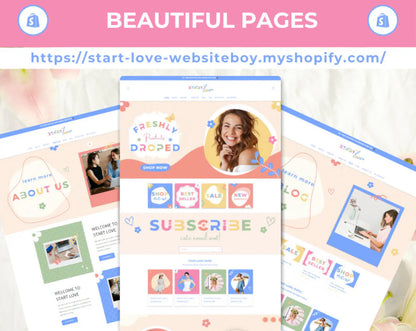 Start Love Shopify Theme | Pastel Floral Boutique Website Template | OS 2.0