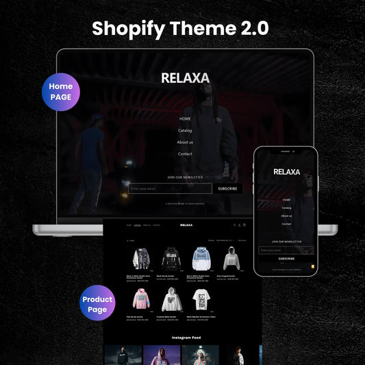 Starter Shopify Theme 2.0 | Streetwear Clothing Website Design | Fashion Store + Canva Instagram Templates