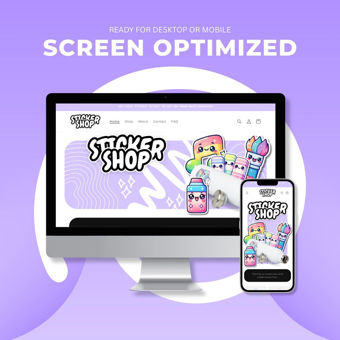 StickerShop | Shopify Theme Website Template for Stickers and Print Shops