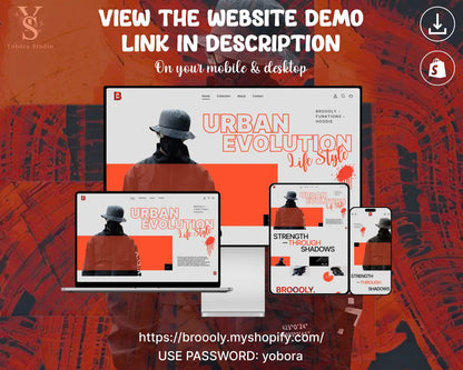 Street wear Shopify Template | Bold Apparel Ecommerce Design | Urban Fashion Store Website