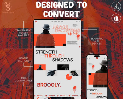Street wear Shopify Template | Bold Apparel Ecommerce Design | Urban Fashion Store Website