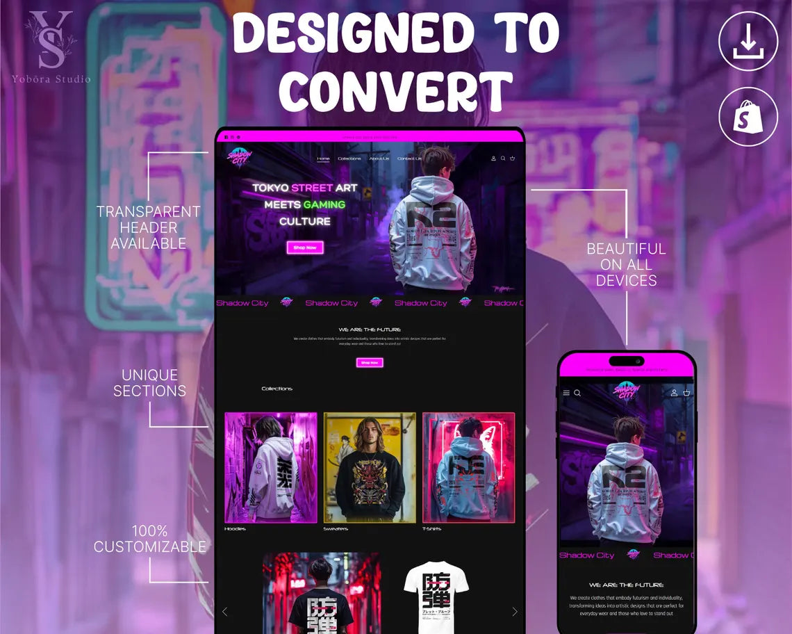 Streetwear Shopify Theme | Shopify Theme Clothing Website | Shopify Website Template | Premium Shopify Template | Shopify Website Design
