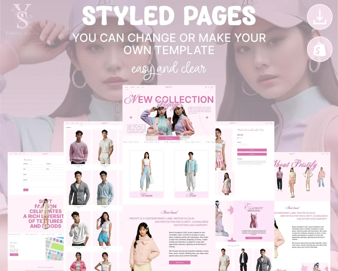 Streetwear Shopify Website Template | Modern Apparel Store Theme | Clothing Brand Ecommerce Design