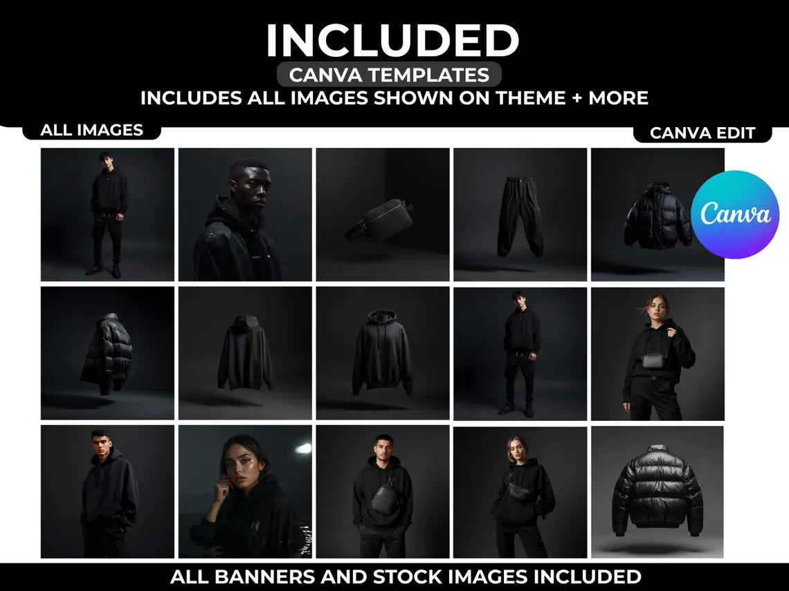Streetwear Shopify Theme Clothing T-Shirt Shopify Template, Minimal Fashion Shopify Website Boutique
