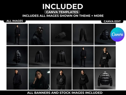 Streetwear Shopify Theme Clothing T-Shirt Shopify Template, Minimal Fashion Shopify Website Boutique