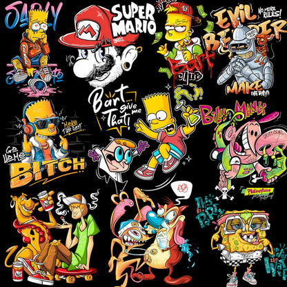 Streetwear png Bundle, Tshirt Design Bundle, T-Shirt Print Design, Hip Hop digital download, T-Shirt Pod Design Pack, Trendy Urban PNG