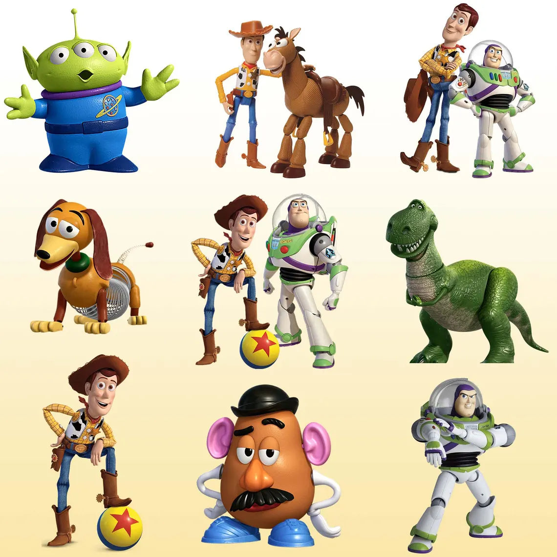 Toy Story SVG PNG Clipart Mega Bundle, Buzz Lightyear svg, Woody svg, Toy Story Font,Toy Story png and Digital Papers, Buzz Woody SVG