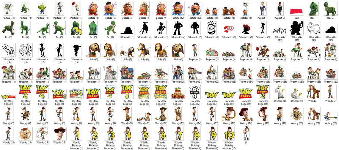 Toy Story SVG PNG Clipart Mega Bundle, Buzz Lightyear svg, Woody svg, Toy Story Font,Toy Story png and Digital Papers, Buzz Woody SVG