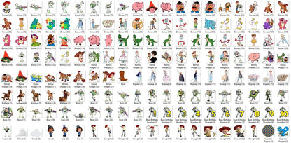 Toy Story SVG PNG Clipart Mega Bundle, Buzz Lightyear svg, Woody svg, Toy Story Font,Toy Story png and Digital Papers, Buzz Woody SVG