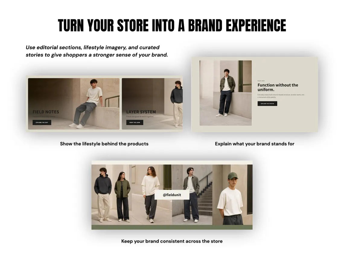Utility Streetwear Shopify Theme Clothing Shopify Template Fashion Boutique Website Theme Shopify 2.0 Store Template for Apparel Brands