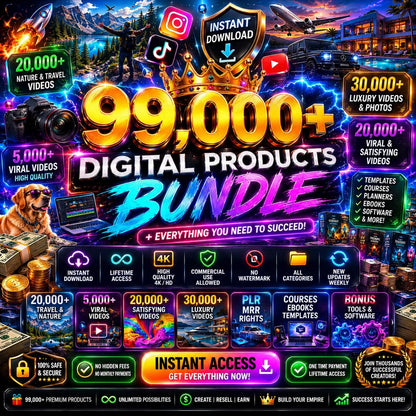 Viral Reels Bundle, AI Animated Content, PLR MRR (Digital Download)