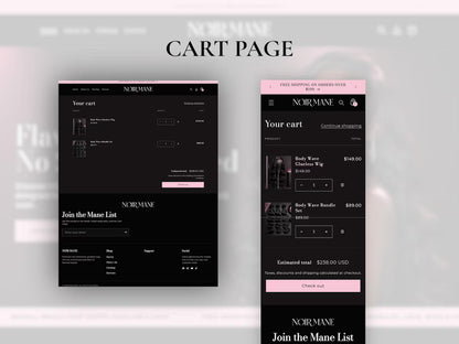 Wig and Hair Extensions Shopify Theme Hair Bundle Website Template HD Lace Wig Store Beauty Shopify Theme Hair Vendor Website