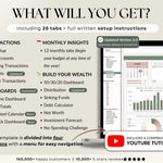 Ultimate Annual Budget Spreadsheet Excel Google Sheets Budget Template Monthly Budget Tracker Financial Planner Bill Tracker Debt Tracker