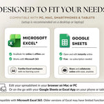 Ultimate Annual Budget Spreadsheet Excel Google Sheets Budget Template Monthly Budget Tracker Financial Planner Bill Tracker Debt Tracker