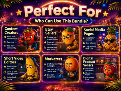 2000+ AI Fruit Drama & Story Reels Bundle, Viral Short Videos, Animated Fruit Clips