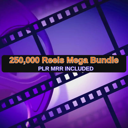 250,000+ Viral Reels Mega Bundle (PLR/MRR) | Faceless Reels Content | Instagram Reels, TikTok & YouTube Shorts