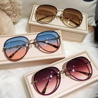 Diamond Sunglasses Female Imitation Rhinestones