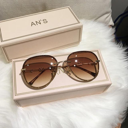 Diamond Sunglasses Female Imitation Rhinestones