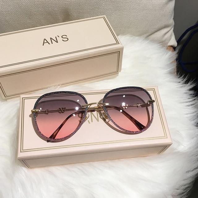 Diamond Sunglasses Female Imitation Rhinestones
