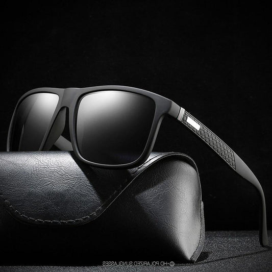 Polarized Sunglasses Square Frame Classic Male Coating Mirror
