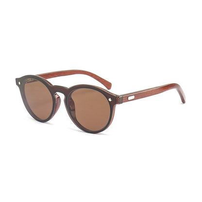 Women's Sunglasses Bamboo Glasses Round