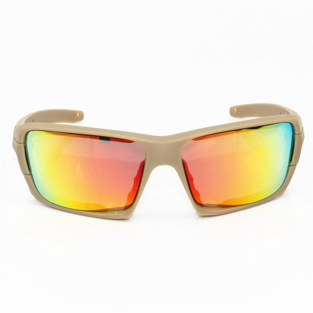4 lens Polarized Sunglasses UV protection Military Glasses