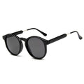Retro Round Sunglasses Men Brand Design Transparent
