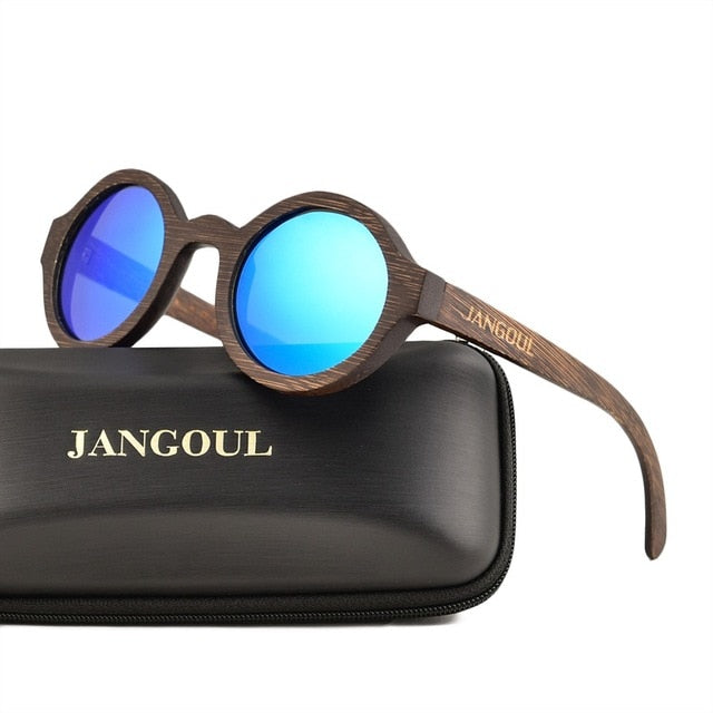 JANGOUL Design Wood Sunglasses Classic Bamboo Wooden
