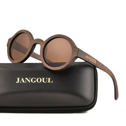 JANGOUL Design Wood Sunglasses Classic Bamboo Wooden