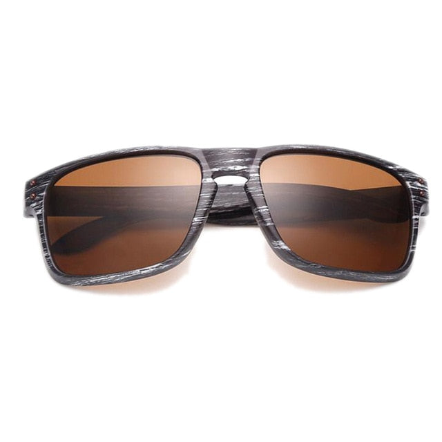 Wood Grain Male Sunglasses UV400 Driving Sun Glasses